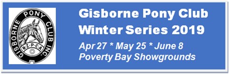 Gisborne Pony Club Winter Series 2019 - 3 DAYS