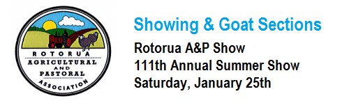 Rotorua A&P Show - Showing & Dairy Goats