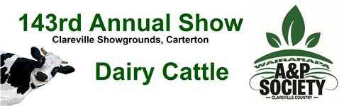 Wairarapa A&P Show Dairy Cattle - CANCELLED