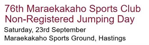 77th Maraekakaho Sports Club Inc Non-Registered Jumping Day